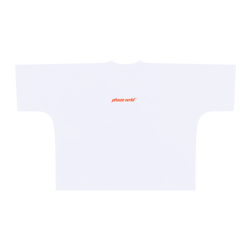 Phaze Wrld Orange Hourglass Oversized Boxy Tee