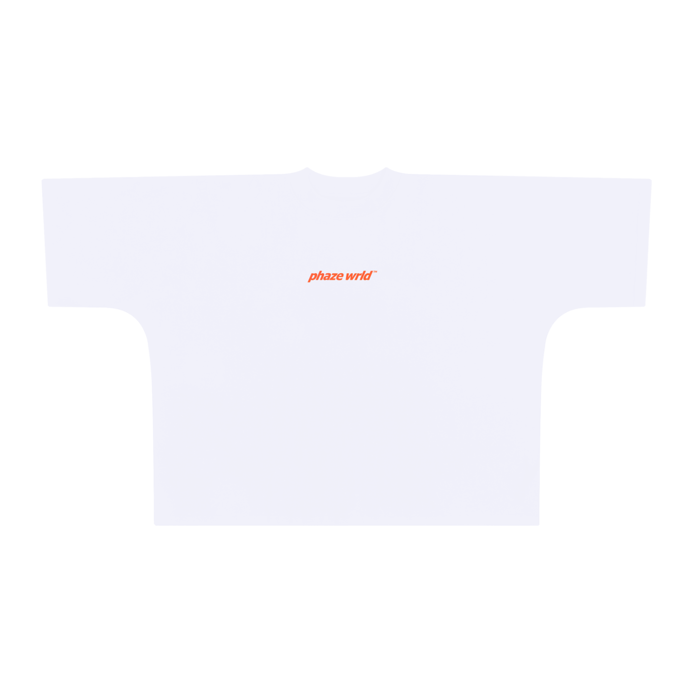 Phaze Wrld Orange Hourglass Oversized Boxy Tee