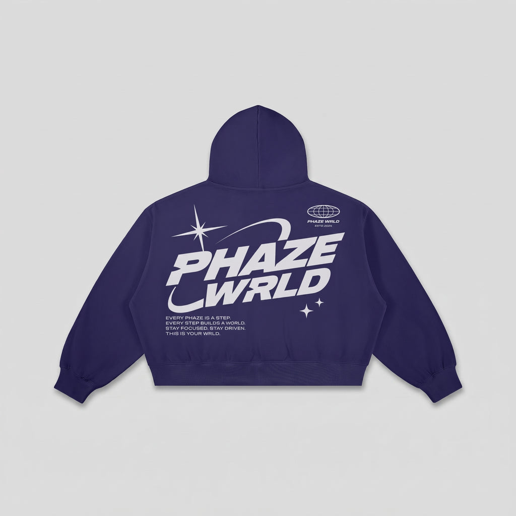 This Is Your Wrld Boxy Graphic Hoodie