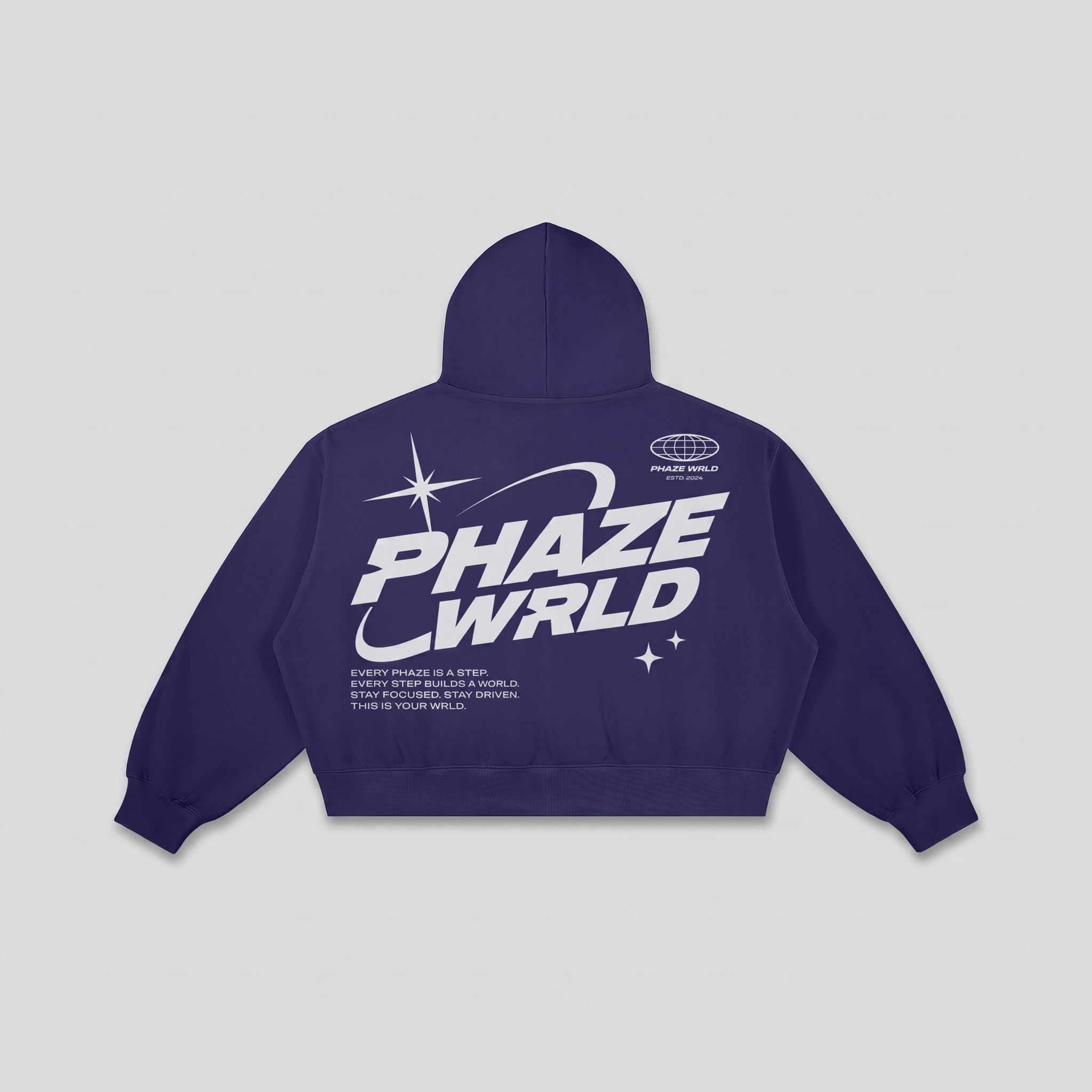 This Is Your Wrld Boxy Graphic Hoodie