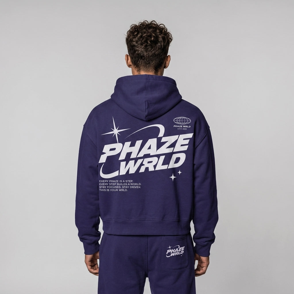 This Is Your Wrld Boxy Graphic Hoodie