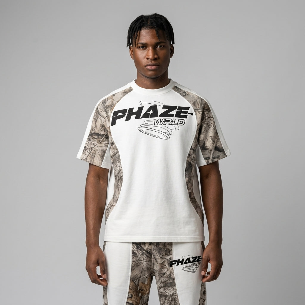 Phaze Wrld "Phaze Reality" Camo Graphic Tee