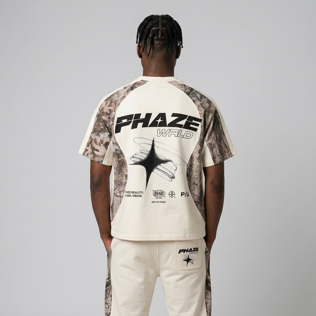 Phaze Wrld "Phaze Reality" Camo Graphic Tee