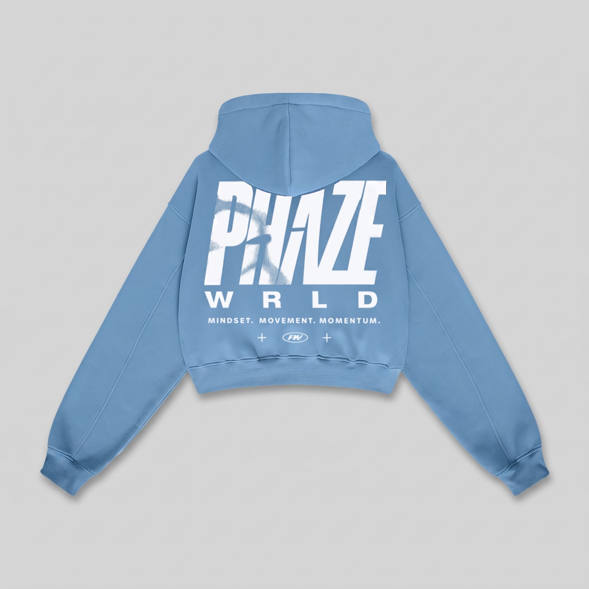 Phaze Wrld Momentum Cropped Fleece Hoodie