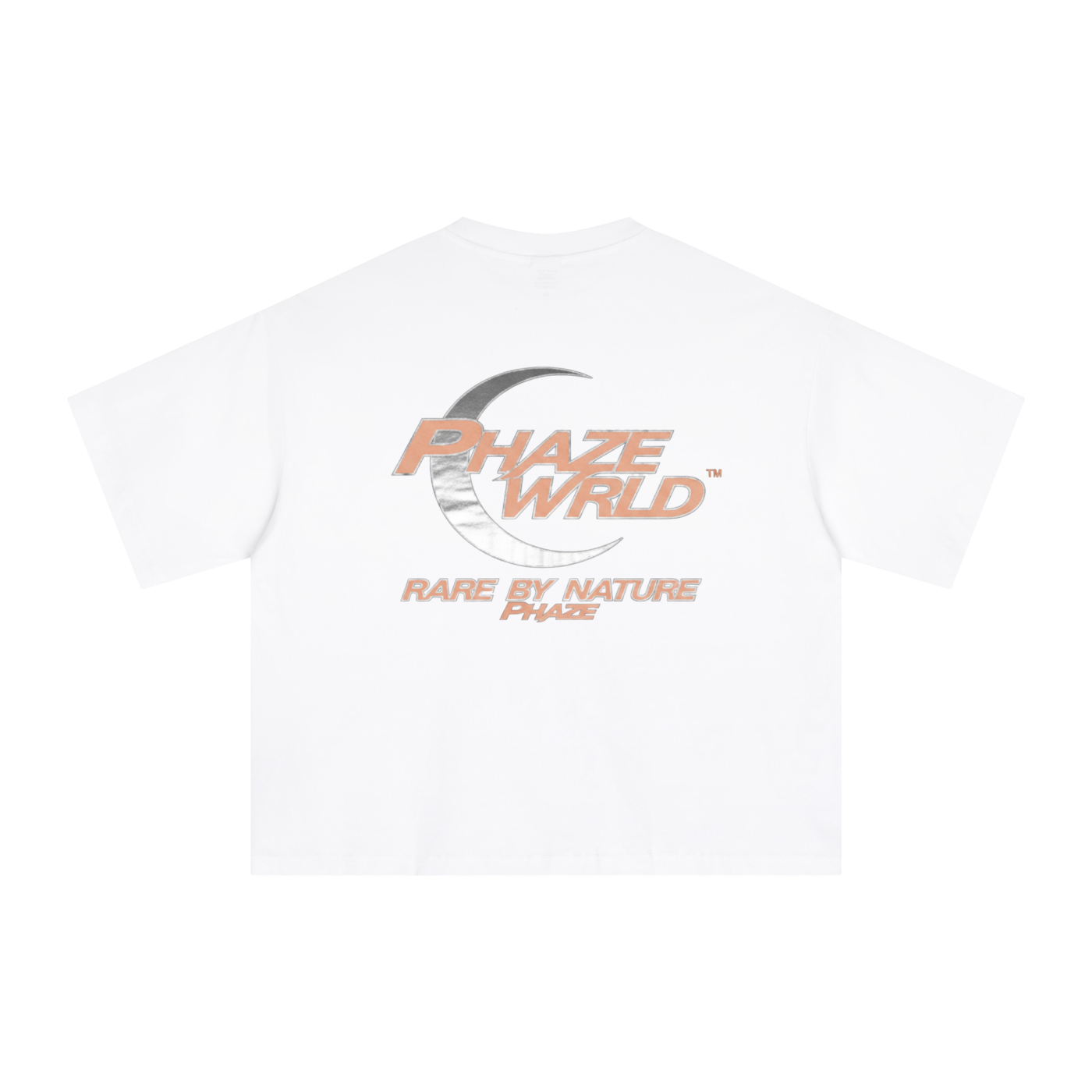 Phaze Wrld Rare By Nature Boxy Tee – White