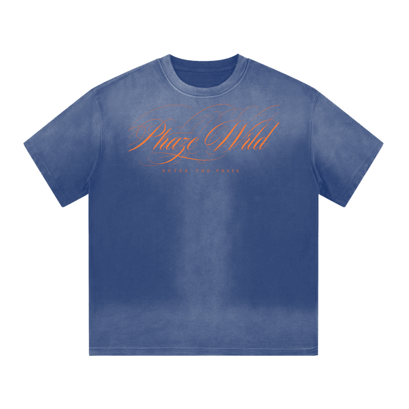 “I” Shape Gradient Washed T-Shirt