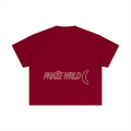 Phaze Wrld Lunar Script Boxy Tee – Red