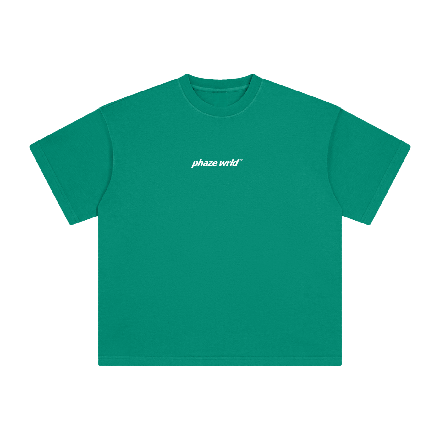 Phaze Wrld Heavyweight Vintage Washed Lunar Tee – Green