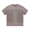 “I” Shape Gradient Washed T-Shirt