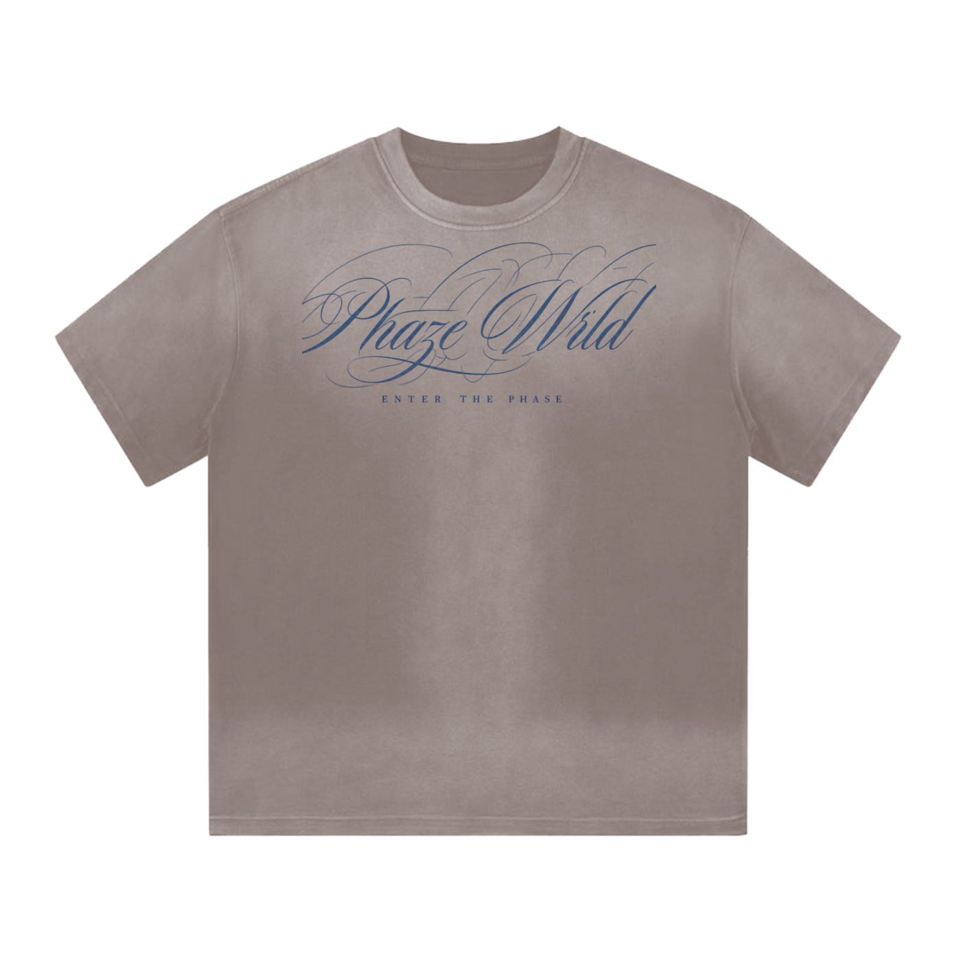 “I” Shape Gradient Washed T-Shirt