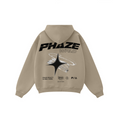 345GSM Unisex Fall&Winter Fleece-Lined Solid-Color Zip-Up Hoodie Sand Dune