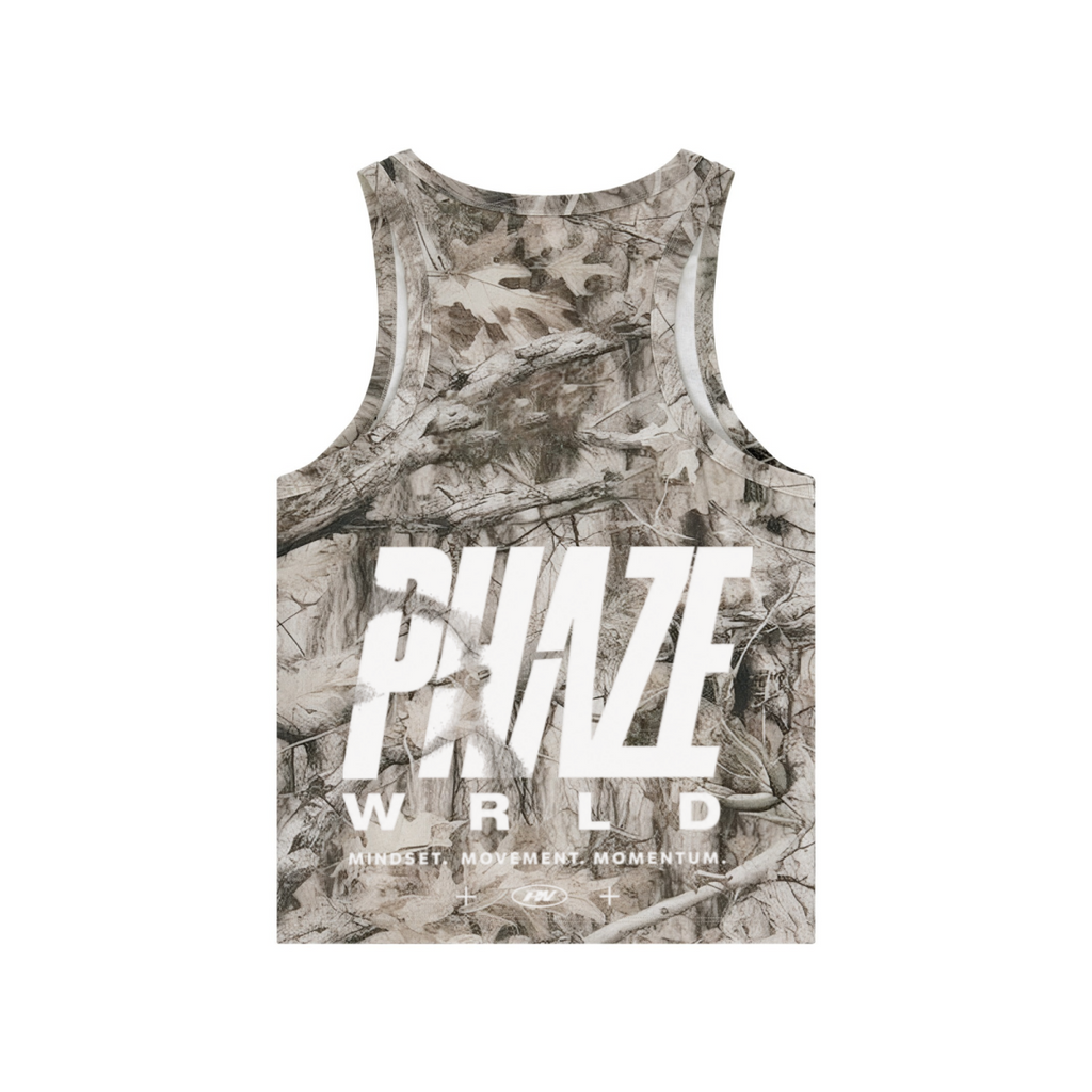 315GSM Men’s Camouflage Tank Top Branch Camouflage