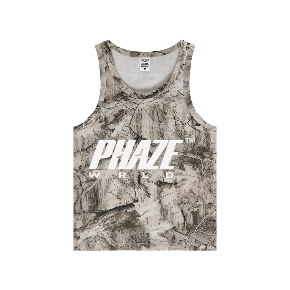 315GSM Men’s Camouflage Tank Top Branch Camouflage