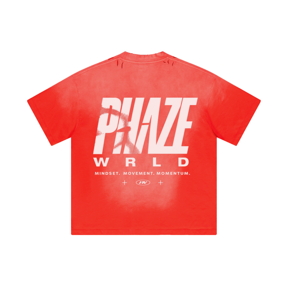 250GSM Men's Boxy Tie-Dyed T-Shirt Red