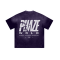 250GSM Men's Boxy Tie-Dyed T-Shirt  Purple