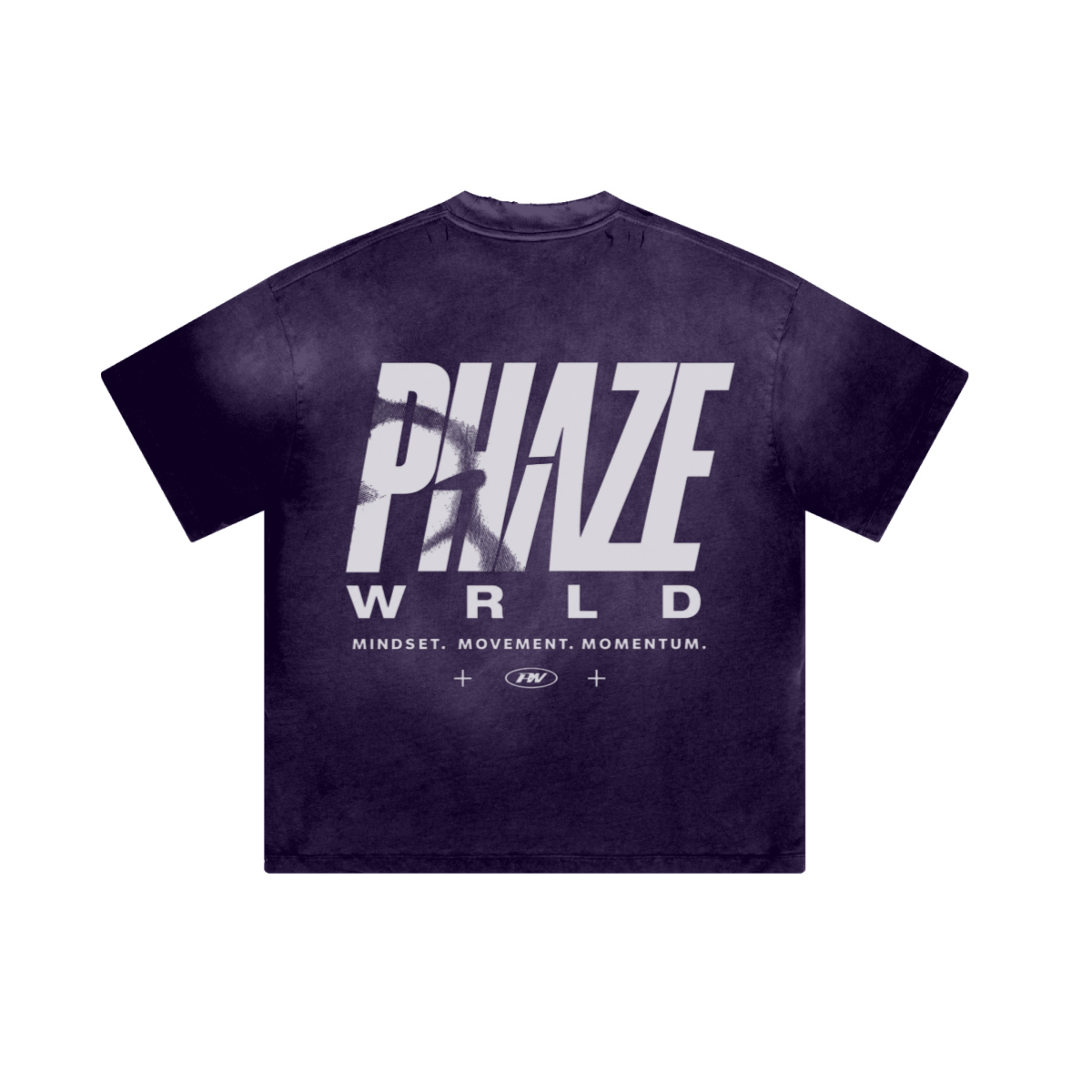 250GSM Men's Boxy Tie-Dyed T-Shirt  Purple
