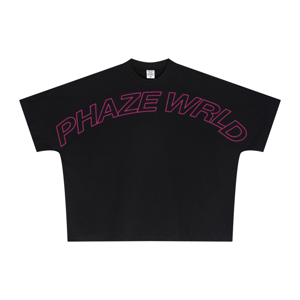 270GSM Unisex Batwing Sleeve T-shirt Black