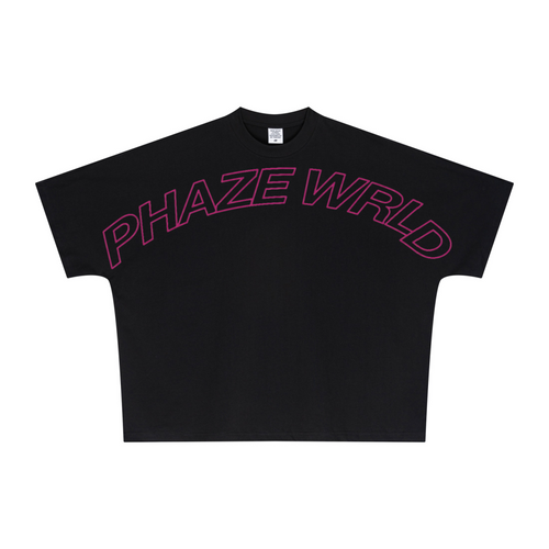 270GSM Unisex Batwing Sleeve T-shirt Black