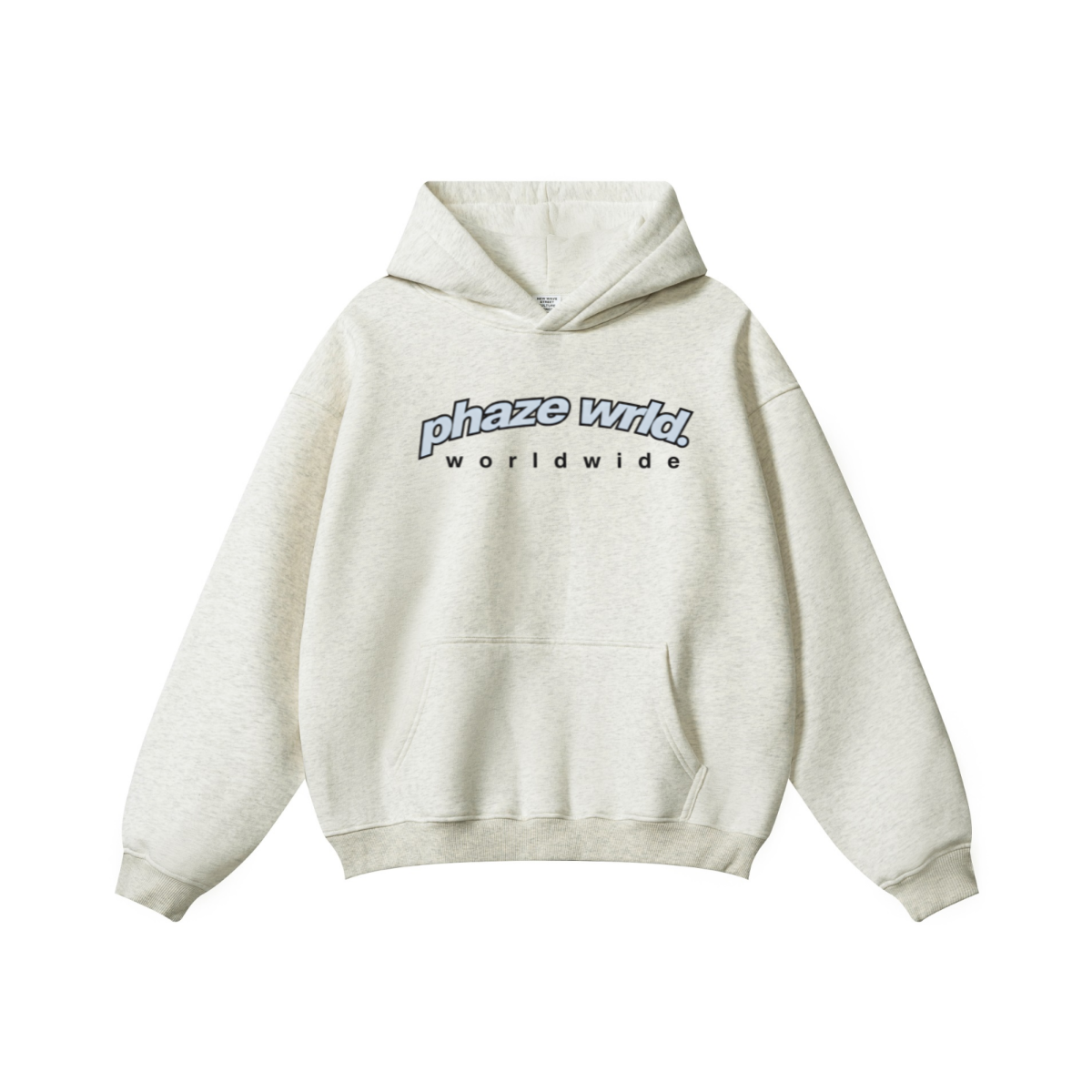 345GSM Women's Heavyweight Solid-Color Hoodie Oatmeal
