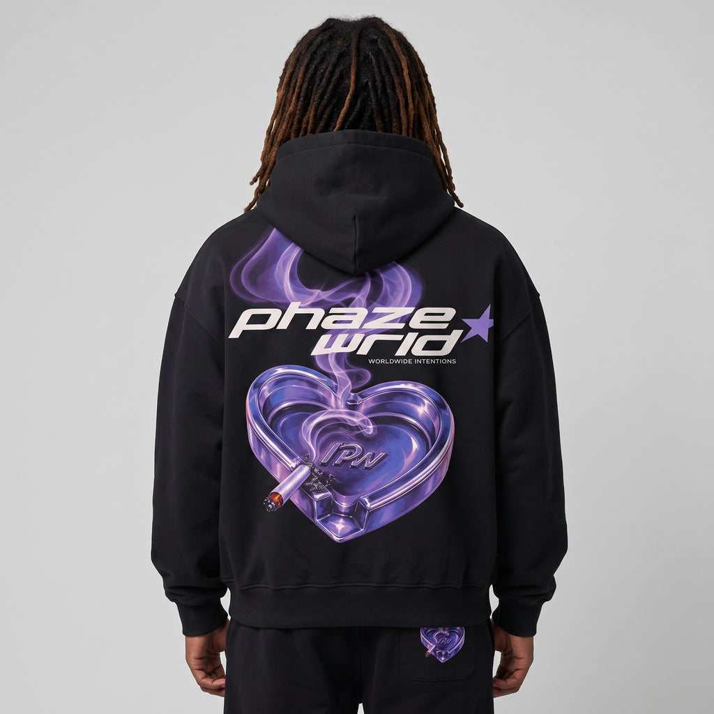 Worldwide Intentions Chrome Heart Graphic Hoodie