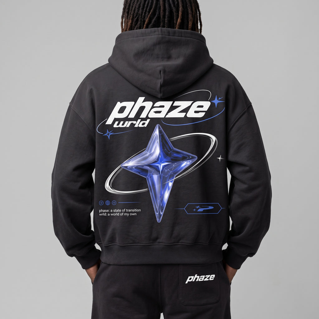 Blue Supernova Graphic Hoodie