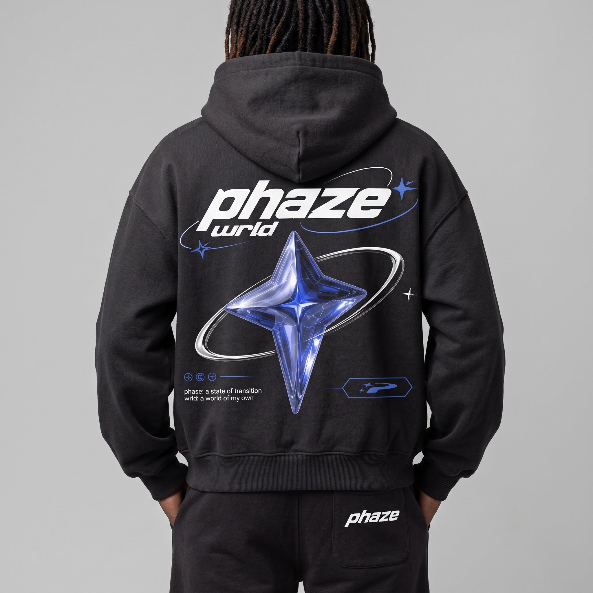 Blue Supernova Graphic Hoodie