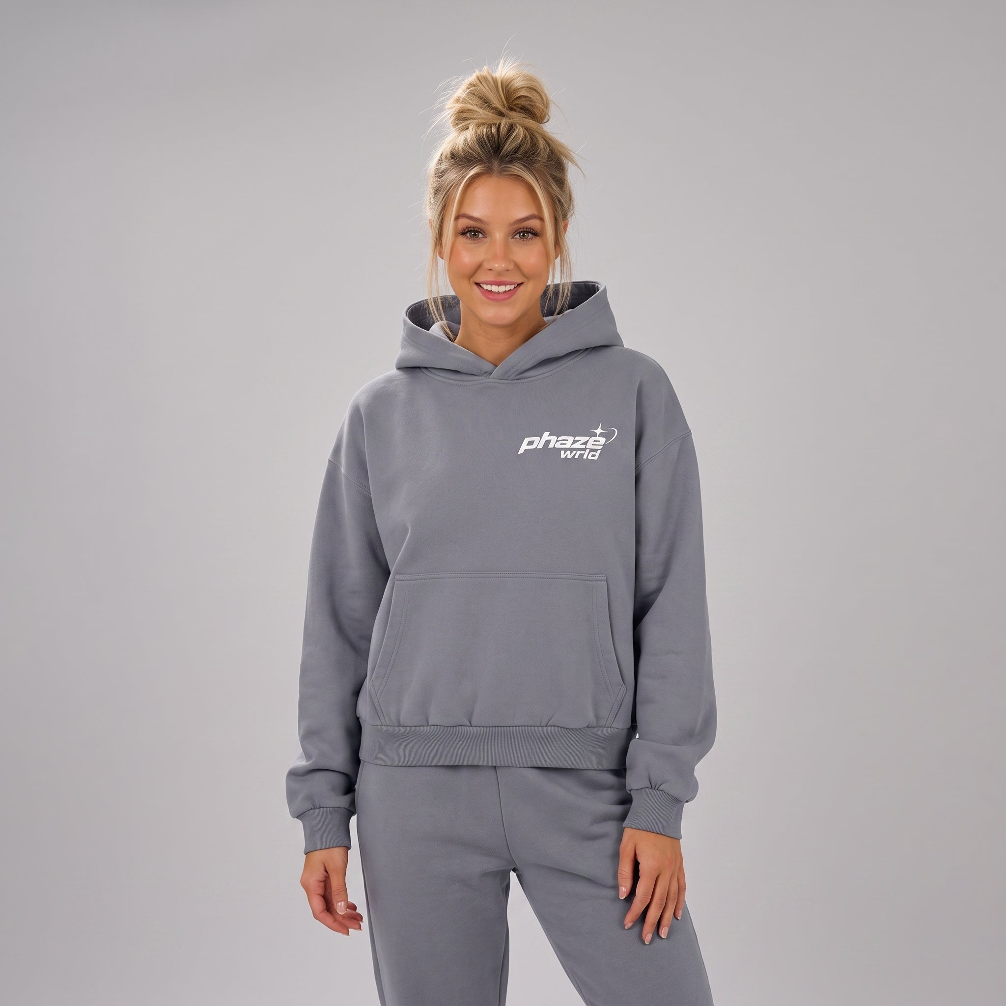 Escape Reality Rose Planet Boxy Graphic Hoodie