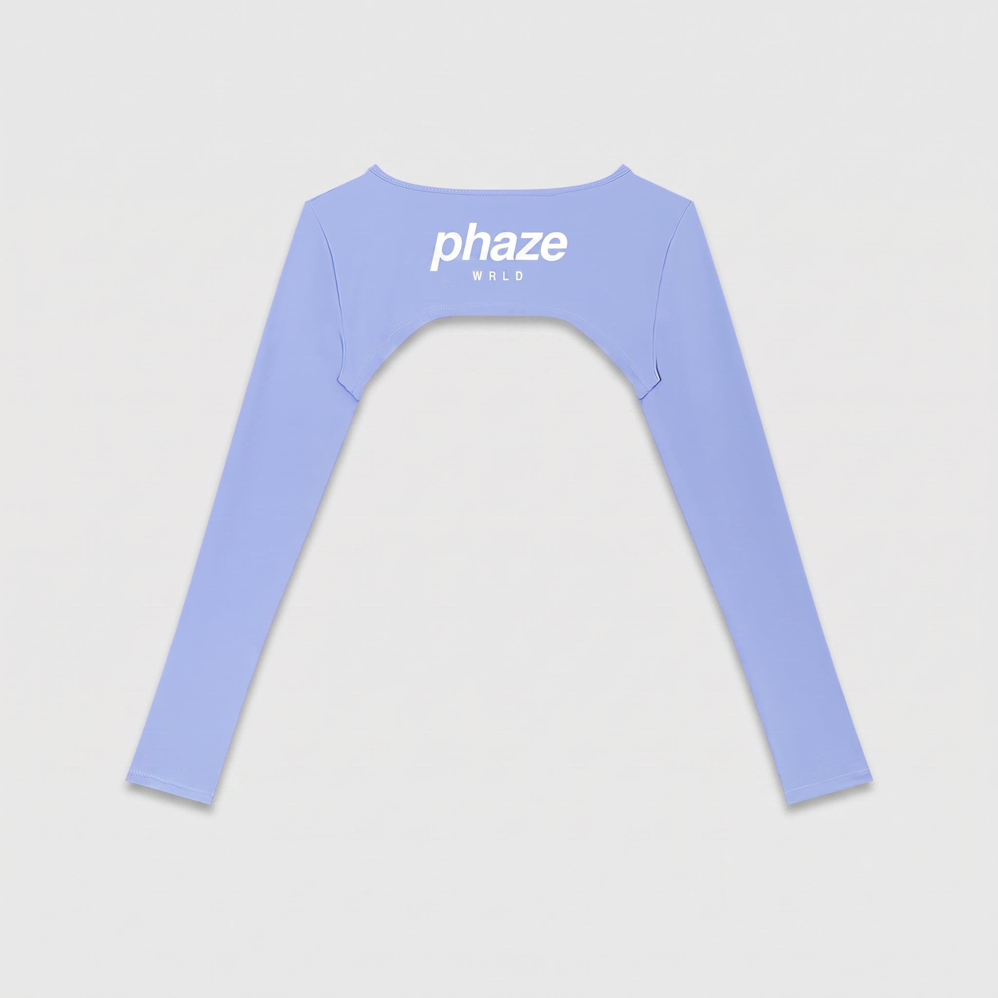 Phaze Wrld Shrug Overlay Long Sleeve Top — Blue