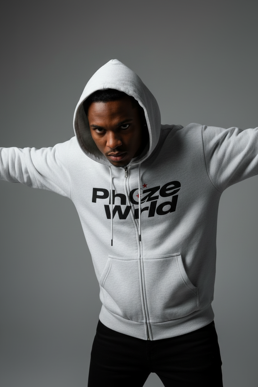 Phaze Wrld Hoodie Dynamic Pose
