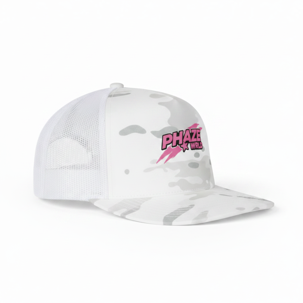 PHAZE WRLD Trucker Hat - Side View