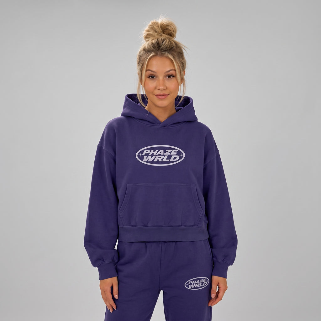 This Is Your Wrld Boxy Graphic Hoodie