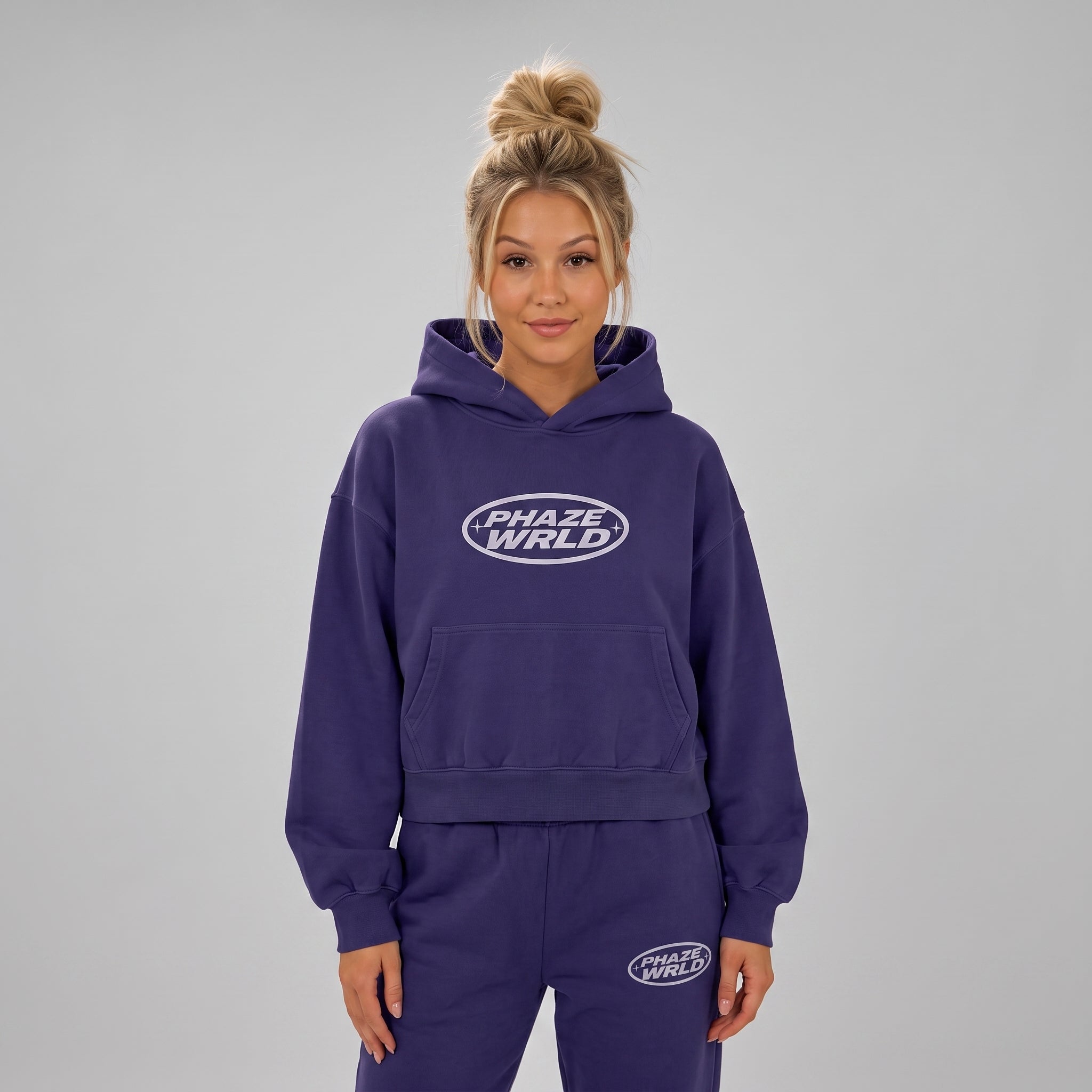 This Is Your Wrld Boxy Graphic Hoodie