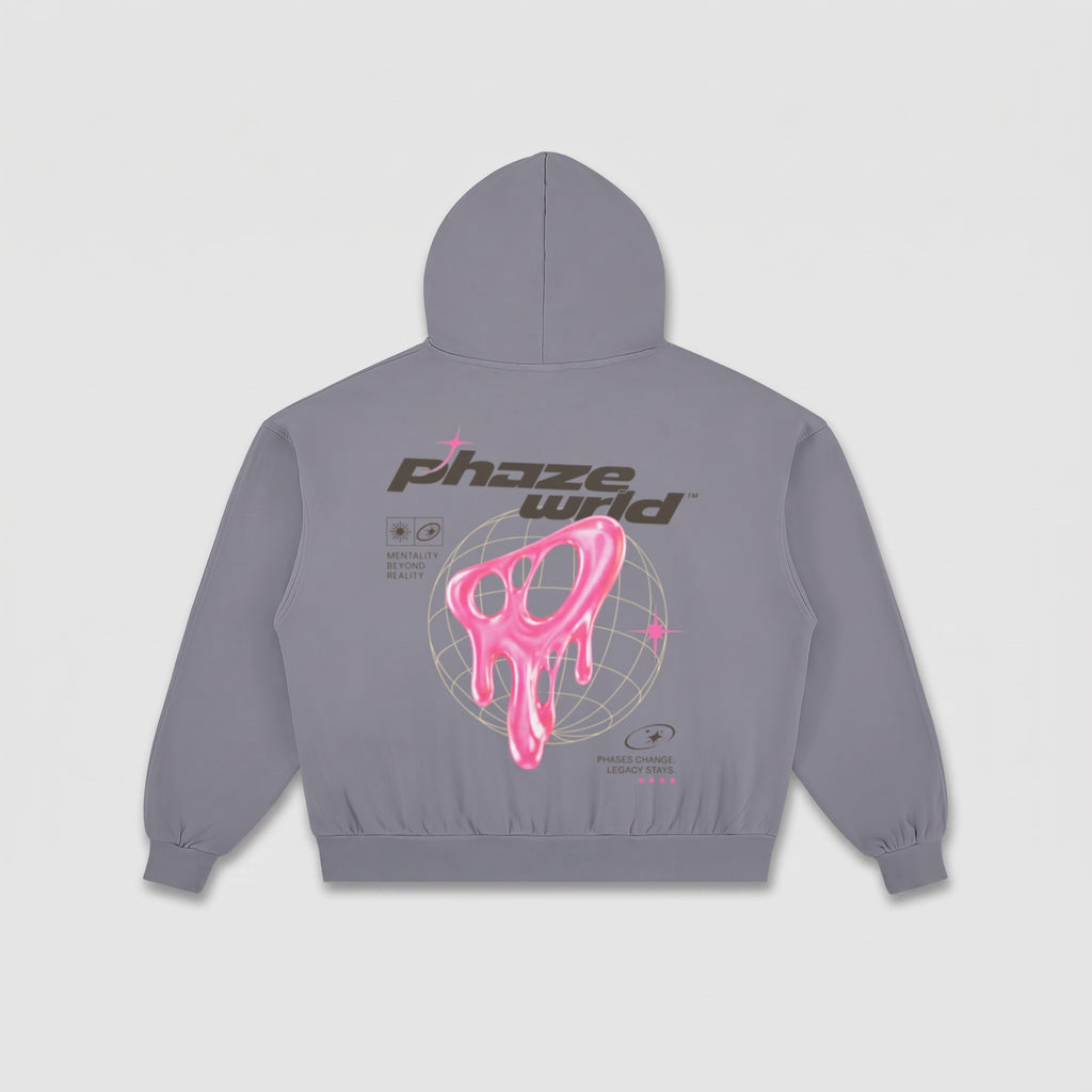 Legacy Stays Pink Portal Boxy Graphic Hoodie
