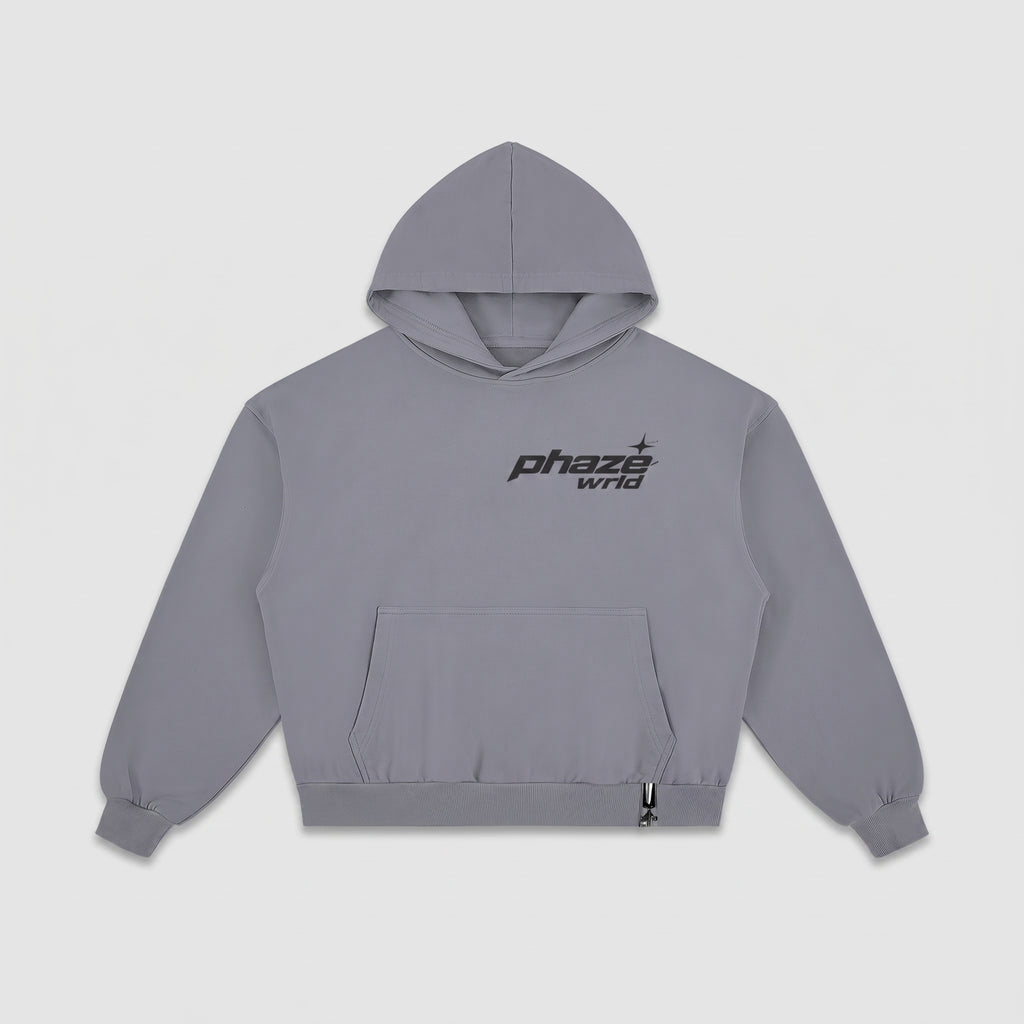 Out of This Phaze Orange Orbit Boxy Graphic Hoodie