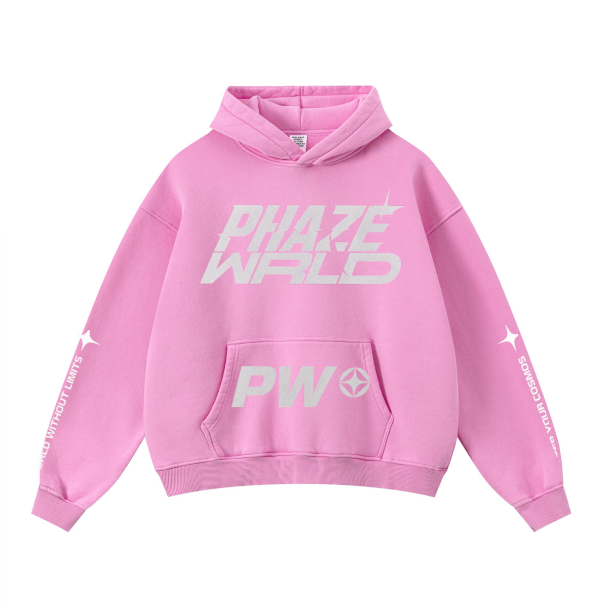 Streetwear 400GSM Unisex Washed Heavyweight Boxy-Fit Hoodie Vintage Peach Pink