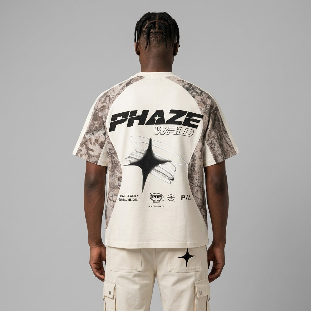 Phaze Wrld "Phaze Reality" Camo Graphic Tee