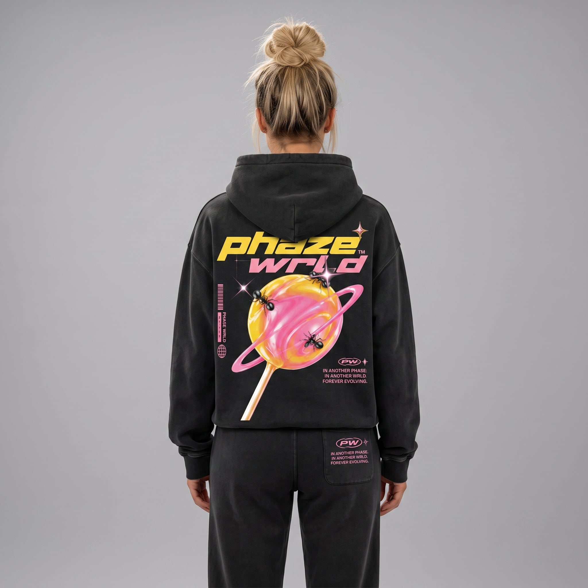 Forever Evolving Candy Planet Graphic Boxy Hoodie