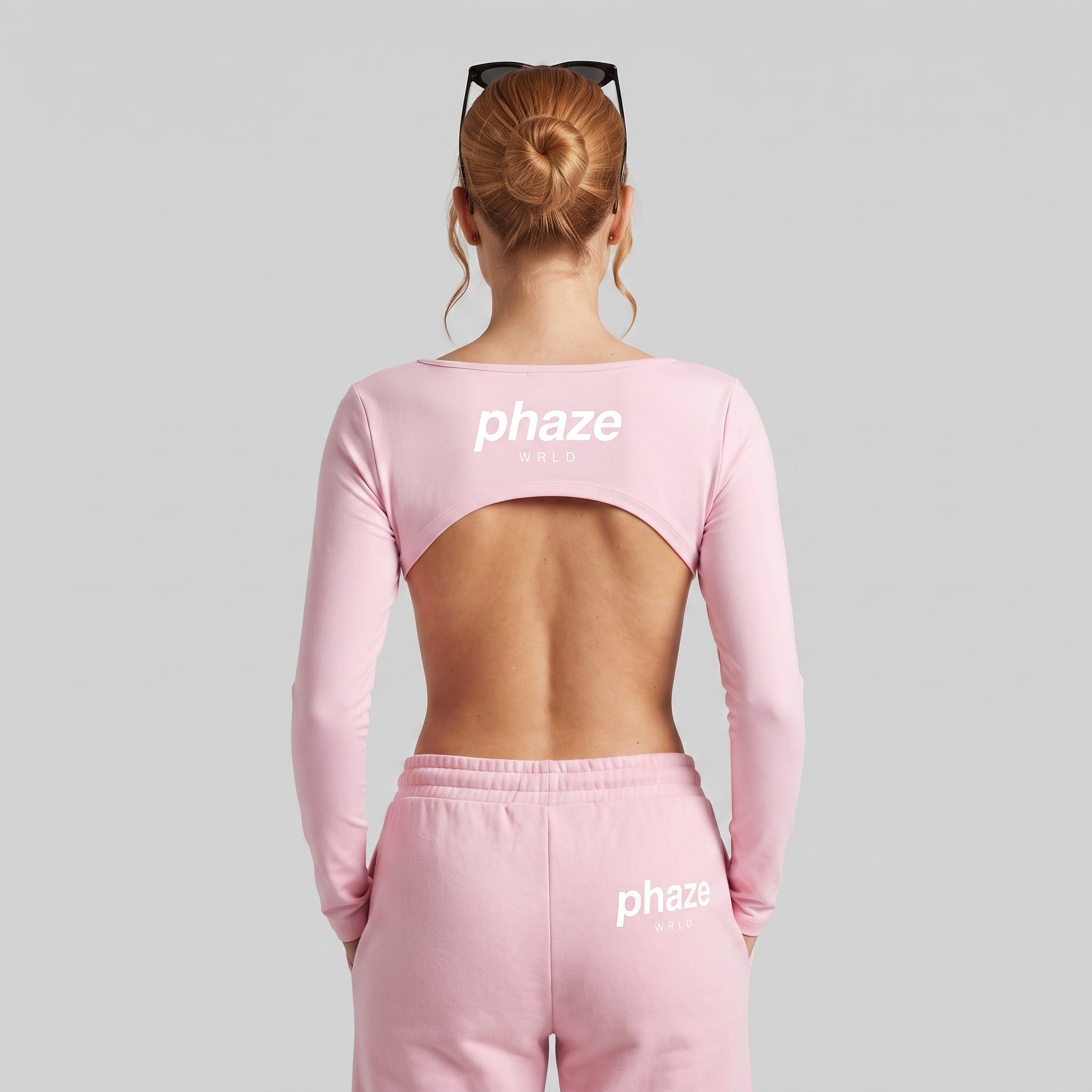 Phaze Wrld Shrug Overlay Long Sleeve — Pink